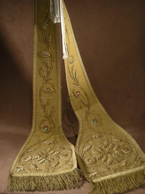 Great Stole With Embroideries in Gold threads.